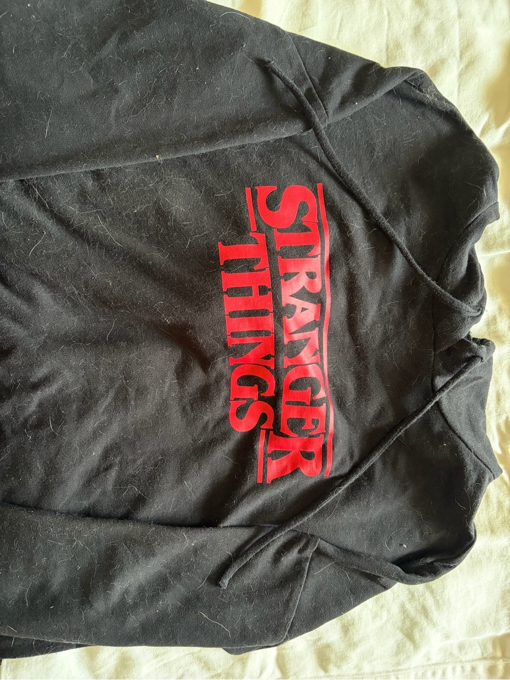 Black and Red Stranger Things Graphic Hoodie | Pop Culture